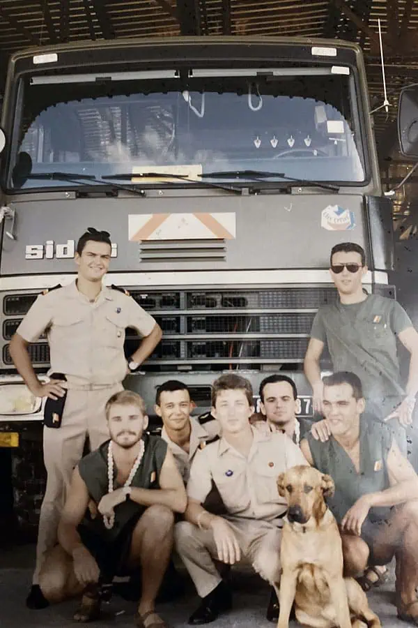 Manuel Lewin lors de son service militaire en Polynésie française, 1991